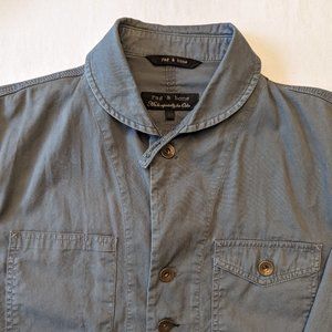 rag & bone Cotton Jacket: 40: Slate Blue